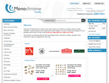 Tablet Screenshot of monochromecrafts.co.uk